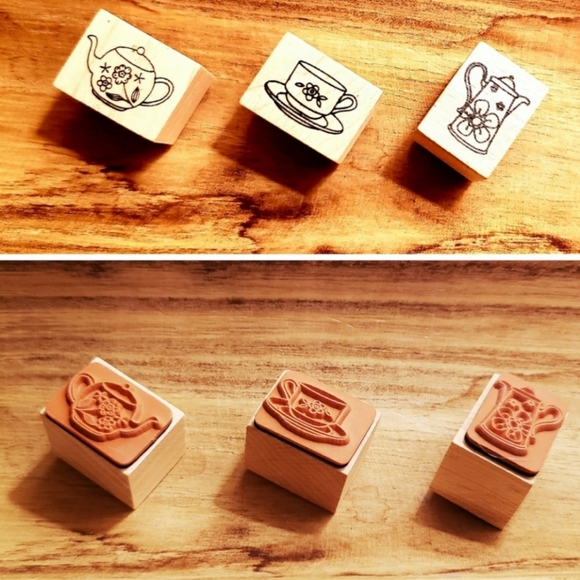 Wooden rubber stamps - Picture 3 of 6